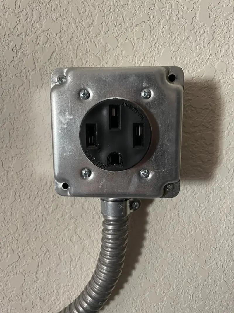 NEMA 14-50 outlet installed for Smart Home Electrical in Granite Falls